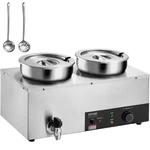 Vevor Commercial Soup Warmer Station With 2*7.4QT Pot Kettle. Fixed Price $122.90.