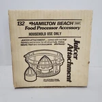 New! Vtg Hamilton Beach Scovill Food Processor #132 Juicer Attachment Accessory. Fixed Price $28.65.