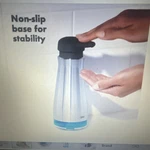 Oxo Soap Dispenser Plastic Clear Non-slip Base Modern 7.5X3 In One-handed. Fixed Price $35.96.