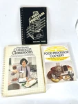 Vintage Cookbooks 3 Lot Cuisinart Food Processor Recipes 1970S, 1980S Hb Spiral. Fixed Price $15.00.