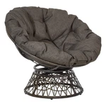 Osp Home Furnishings Wicker Papasan Large, Brown Frame With Cushion. Fixed Price $204.77.