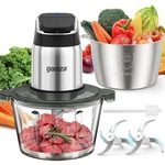 Ganiza 8-CUP Food Processor, 2-SPEED Chopper Meat Grinder Stainless Steel. Fixed Price $71.21.