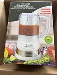 Brentwood Appliances FP-549W 3-CUP, 2-SPEED, (white) Food Processor. Fixed Price $35.00.
