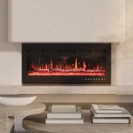 Home 1500W 50" Electric Fireplace Space Heater Realistic Flame Stand. Fixed Price $122.00.