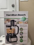 Hamilton Beach Stack & Snap Food Processor 12CUP Capacity - Black (70727G). Fixed Price $85.00.