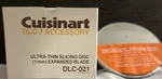 Nos Cuisinart DLC-021 Ultra Thin Slicing Disc Blade DLC-7 Accessory 1MM. Fixed Price $34.99.