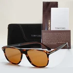 Tom Ford Sunglasses Joni Brown Havana Gold Square FT0905 Tf 50E 56MM. Fixed Price $289.30.