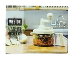Food Prep Chopper Kitchen Countertop Manual Slicer, 5 Attachment, White. Fixed Price $24.99.