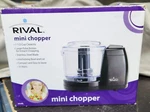 Rival Mini Chopper 1.5 Cup Capacity Stainless Steel Blade Compact Kitchen Applia. Fixed Price $17.77.