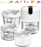 (100+250+350ML) White Pcs Cordless Mini Food Chopper,small Processor. Fixed Price $26.19.