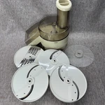 Vtg. Oster Regency Kitchen Center - Food Processor Salad Shooter & Blades. Fixed Price $34.99.