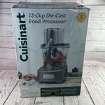 Cuisinart 12 Cup Die Cast Food Processor Stainless Steel With Blades Discs. Fixed Price $105.99.
