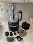Kitchenaid Cup Food Processor KFP0718OB, Black Euc French Fry Cutter Blades. Fixed Price $44.55.