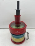 Cooks Essentials 7-IN-1 Food Processor Prep Master Slice Chop Grind Red K47971. Fixed Price $44.99.