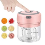 Electric Mini Garlic Chopper, 250ML Usb Food Mincer, Vegetable Onion .... Fixed Price $15.61.