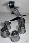 Vtg Saladmaster Five Star Food Processor Grater Slicer Shredder Chopper 5 Cones. Fixed Price $60.00.