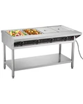 Vevor 4-PAN Commercial Food Warmer Steam Table With Independent Temperature. Fixed Price $734.90.
