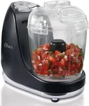 Oster 3-CUP Mini Chopper With Accessories, Black, 7.9X9.1X5.6 Inches. Fixed Price $127.99.