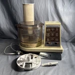 Vtg Hamilton Beach Speed Food Processor Appliance Model 702AL Almond Working. Fixed Price $35.00.