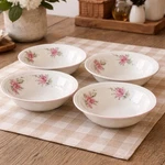Set Of 4 Gibson Roseland Cereal Bowls 7 -pink Roses Cottagecore 1995 2009. Fixed Price $19.95.