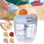 900ML Vegetable Chopper Manual Food Processor Hand Pull String Big Garlic Mincer. Fixed Price $15.75.