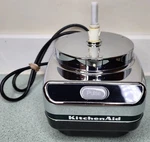 Kitchenaid Chef's Chopper KFC3100R2 Chrome Black Base Only Tested Works. Fixed Price $17.99.