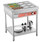 6-PAN Commercial Food Warmer, X 1/3 Pans Electric Steam Table, 1500W Professio. Fixed Price $442.53.