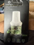 Linkchef Mini Chopper FC-8017-US-WM Electric, Dishwasher Safe, 500ML, White. Fixed Price $18.00.