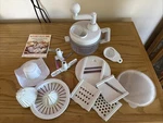 Kitchen Plus 2000 Chopper Slicer Grater Juicer Complete Set 7 In 1 Recipe Book. Fixed Price $14.99.