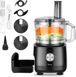 7-CUP Food Processor With Built-in Storage Drawer 600W Motor, 9-BLADE Set For. Fixed Price $181.99.