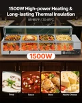 Vevor 4-PAN Bain Marie Food Warmer 1500W Buffet Server W/ Glass Lids. Fixed Price $192.99.