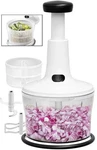 Gprome Manual Food Processor -salsa Maker Hand Chopper Blender Middle, Green. Fixed Price $39.99.