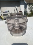 Vintage Oster Food Chopper Attachment 5900-06B W/ Blade & Base. Fixed Price $37.00.