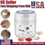 Electric Mini Food Processor Garlic Chopper Onion Grinder Cutter Vegetable White. Fixed Price $8.99.