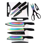 Cuisinart 14-PIECE Knife And Cutting Board Set-iridescent Black. Fixed Price $33.95.