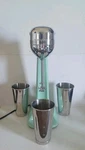 Vtg Mint Green Oster Drink Mixer Model 40 W/ 3 Malt Cups. Great Shape & Works!!. Fixed Price $98.50.