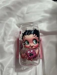 Betty Boop Dice Glass Cup. Fixed Price $12.00.