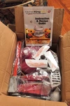 Kitchen King - Manual Food Processor Chop Slice Julienne Mix Blend New Red. Fixed Price $45.00.