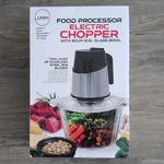 Lumme Electric Chopper 8 Cup 2.0L 300W Glass Bowl 4 Stainless Steel Blades. Fixed Price $30.00.