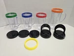 New Lot Magic Bullet 4 Party Mugs + Lids/rings. Fixed Price $12.74.
