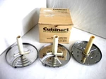 3 Cuisinart DLC-8 Fixed-stem Discs- Expanded Thick & Med Slice Shredding. Fixed Price $429.99.