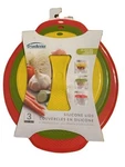 3-PACK Trudeau Silicone Bowl Lid Stackable Food Storage Covers. Fixed Price $16.99.