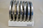 Vintage Cuisinart DLC-7 Disc Set Of Plastic Holder. Fixed Price $15.95.