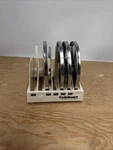 Cuisinart DLC-077 Food Processor Disc Holder Storage Rack W/ 4 Blades. Fixed Price $29.95.