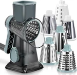 Rotary Cheese Grater Pro 6 1 - Shredder Crinkle Slicer Grinder Shaver, St. Fixed Price $54.22.