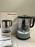 Kitchenaid KFC3516MF 3.5 Cup Food Chopper, Matte Fog Blue Used W/ Box -tested!. Fixed Price $36.95.