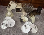 Vintage Mcm 10 Speed Oster Regency Kitchen Center Almond 970-06A Tested/works. Fixed Price $219.99.
