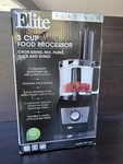 Elite By Maxi-matic 3 Cup Mini Food Processor Stainless Steel EFP-7719 New. Fixed Price $14.40.