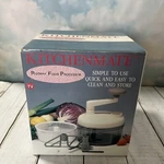 Kitchenmate Rotary Food Processor: Chopper, Beater, Salad Spinner Box. Fixed Price $18.73.
