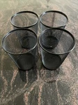 Rolodex Nestable Jumbo Wire Mesh Pencil Cup, 3/8 1/8, Black (ROL62557) X4. Fixed Price $19.95.